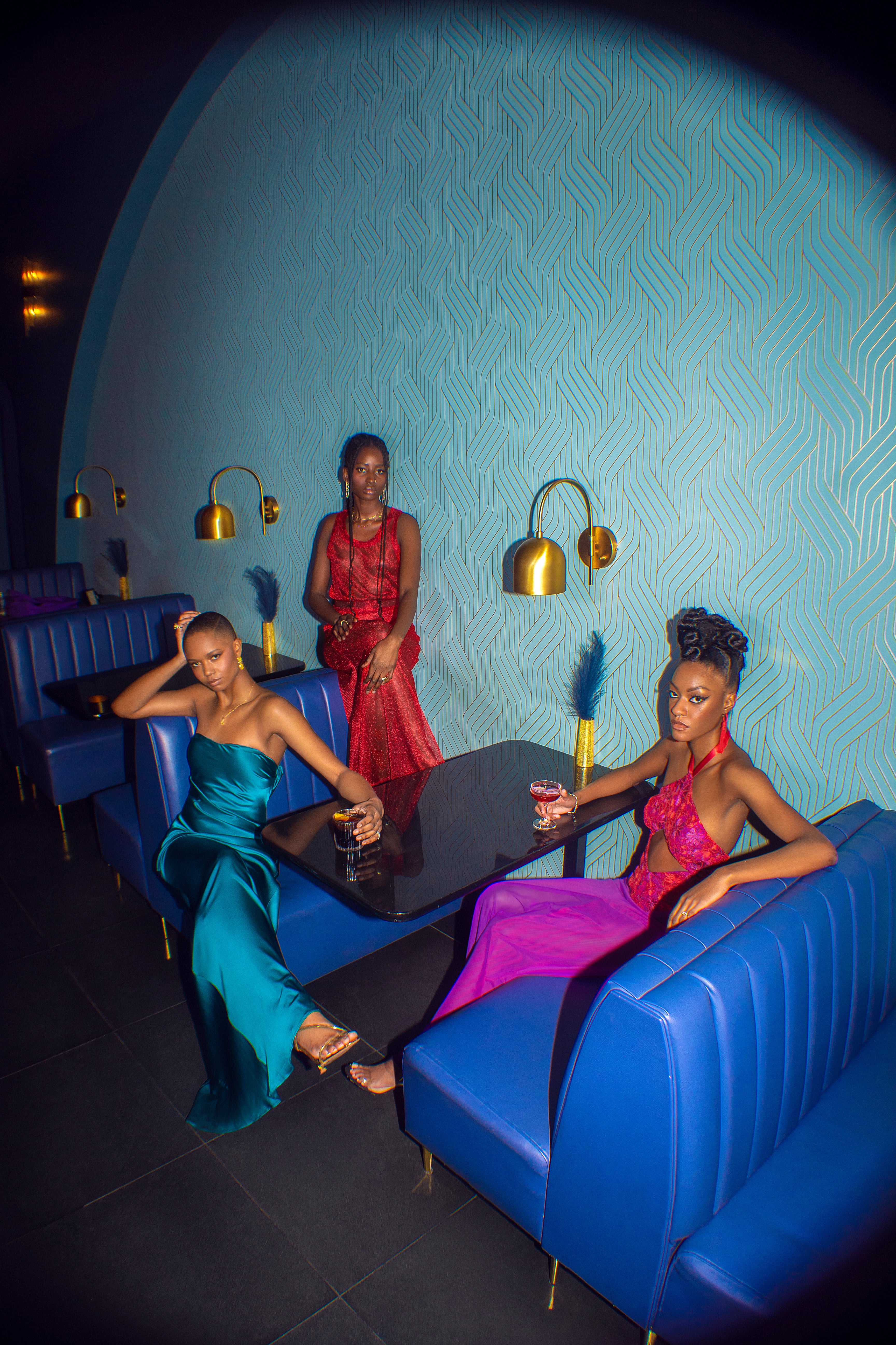 Iman Silk Cowl Back Gown